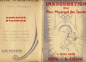 ORAN 5 MAI 1957 PLAQUETTE D INAUGURATION DU STADE MUNICIPAL  (1)